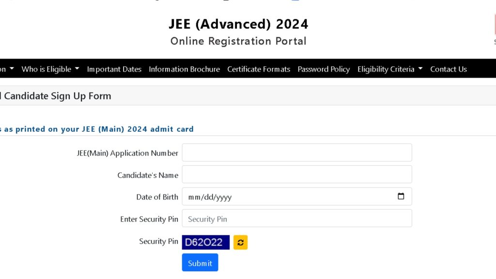 JEE Advanced 2024 registration window opens at jeeadv.ac.in. Here is how to apply, other details